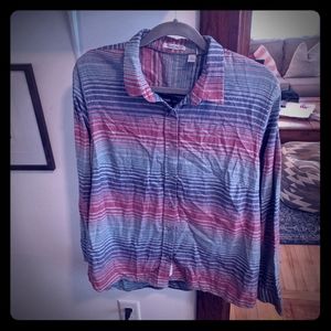 Such a soft, great color flannel type button up.